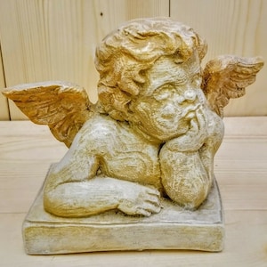 Classic Rare 10" Raphael Angel Statue Cherub Sculpture