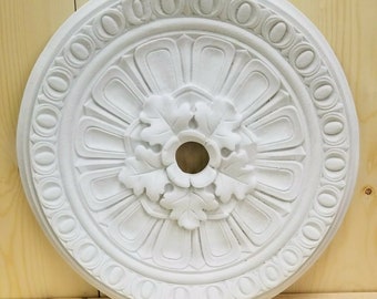 Oak Leaf Ceiling Medallion Antique Reproduction Wall Home Art Decor