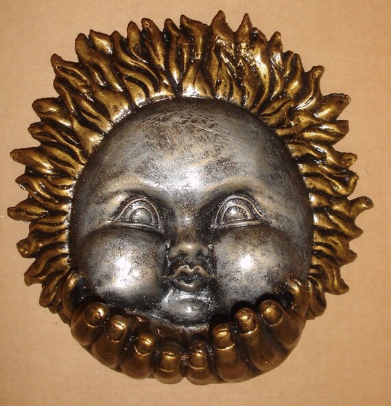 Celestial 3d Sun Home Garden Wall Decor Sculpture