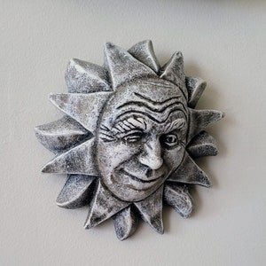 Winking Sun Wall Plaque