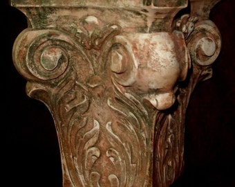 Ionic Ornate Greek Column Roman Art Pedestal Riser Sculpture 33056