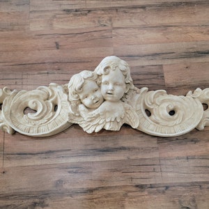 40&quot; Vintage Cherubs frieze bisque plaque