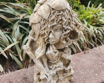 Dryad Fairy Nymph Druid Nature Tree Girl Sculpture