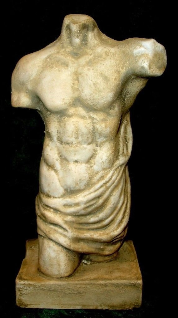 Greek Sculpture Wall Bas-relief Torso of Hercules Fragment of Lysippus Statue