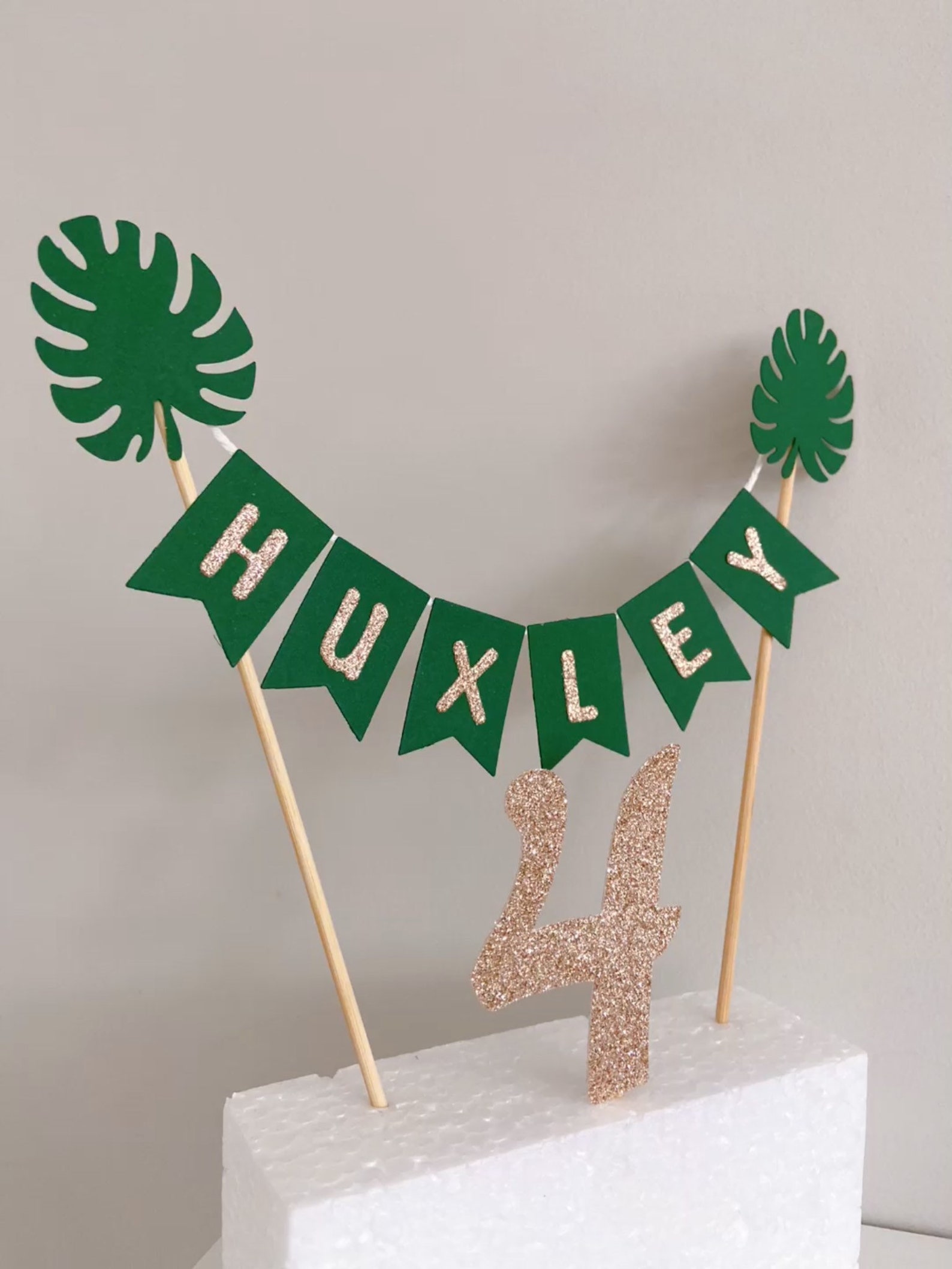 Jungle Cake Topper Safari Bunting Cake Topper Personalised Etsy UK
