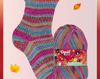 Forest Music 11254 Whispering Leaves Collection - 4 ply Sock Yarn - SUPERWASH  by Opal