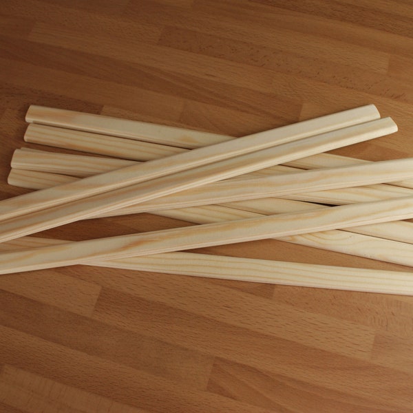 Wooden Warping sticks  for weaving looms - choice of length 40 cm - 80 cm