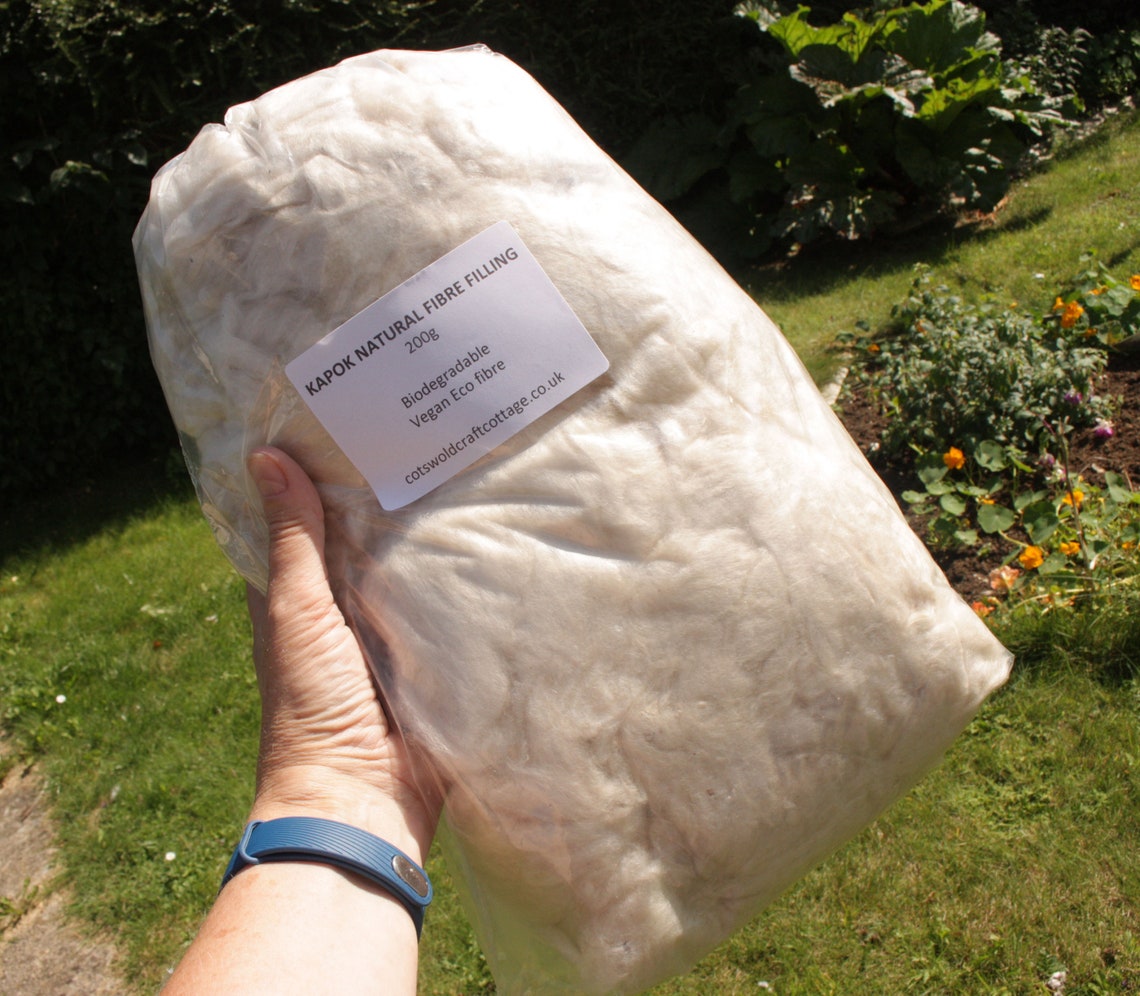 KAPOK Natural Fibre Filling 200g ideal for stuffing toys Etsy