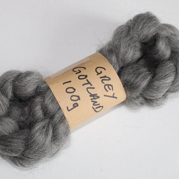 GRIJS GOTLAND top roving 100g