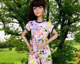 Splash Print Romper for 12&quot; Anne Tonner Girl Doll