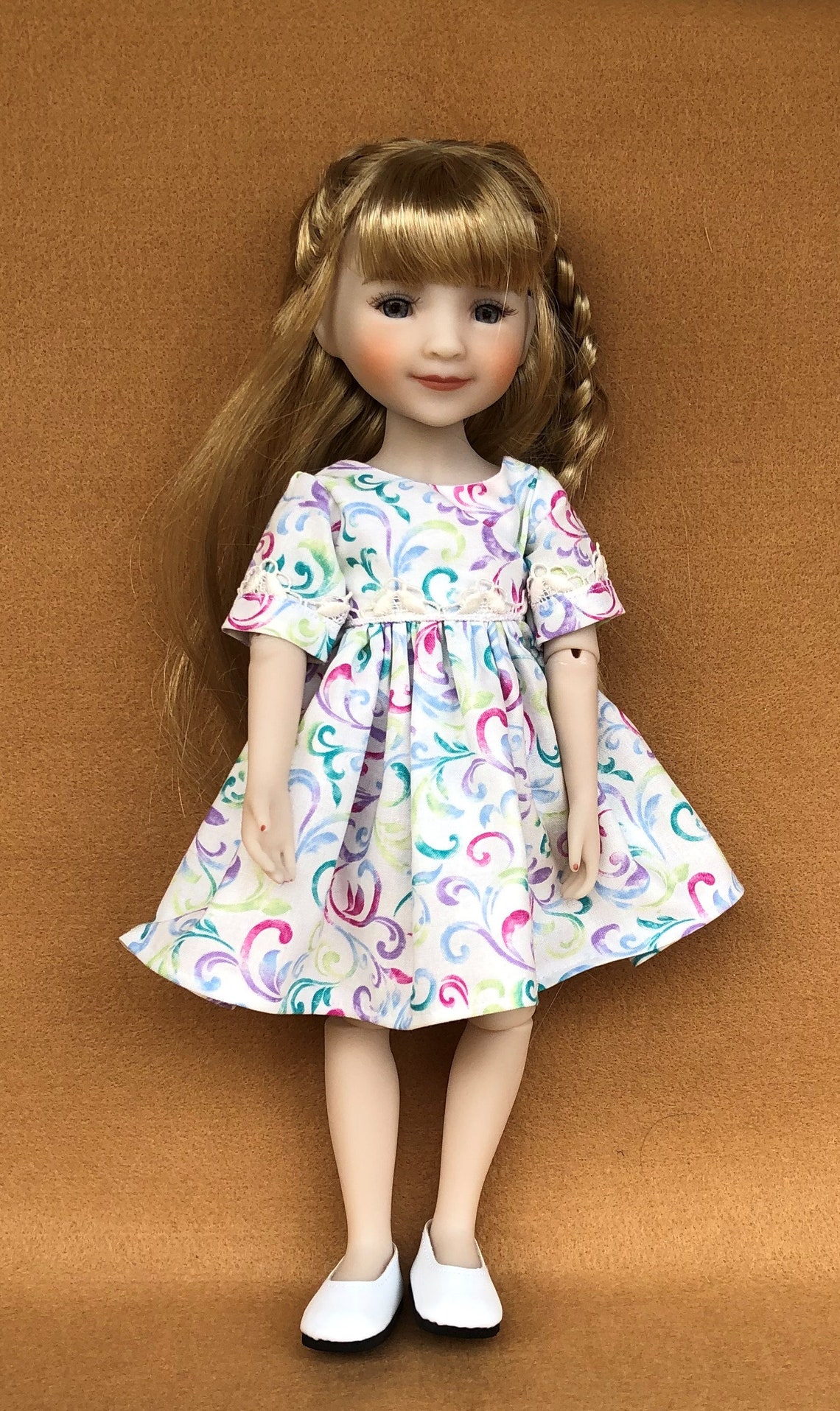 Ruby Red Fashion Friends White Swirl Print Low Back Dress Etsy