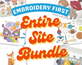 Full Shop Bundle, Every Machine Embroidery Design in our shop, Get it all, Embroidery designs, PES, VP3 and more, Includes Future Releases