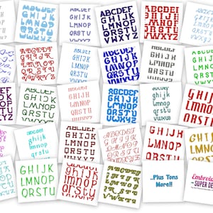 Embroidery Font Deal Part III 50 Brand NEW Machine Embroidery Font Sets Not Sold Before Set Number 3 for the Crazy Low Price of 9.99 in PES