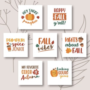 Herbst Vibes Stickmuster, 7 inklusive, Maschinenstickerei, Brother PES DST & alle gängigen Formate Sofort Download