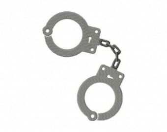 Shackles Embroidery Design, Machine Embroidery, Brother PES DST & All Popular Formats, Instant Download