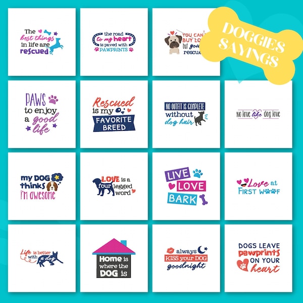 Pet Machine Embroidery Sayings Etsy