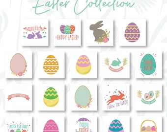Easter Collection Embroidery Designs, 19 Included, Machine Embroidery, Brother PES, DST & All Popular Formats, Instant Download