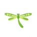 Green Dragonfly Machine Embroidery Design