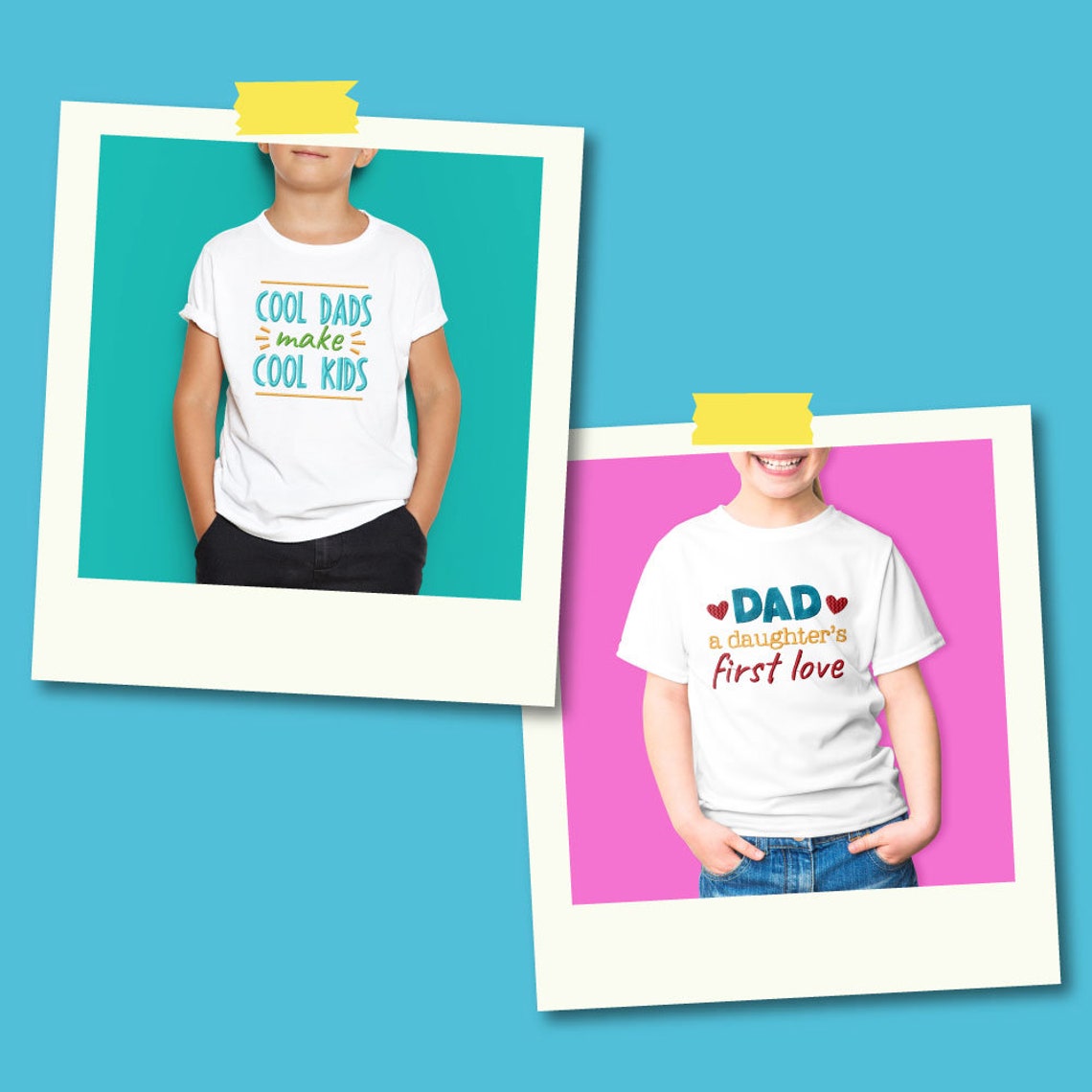 Father's Day 1 Dad Embroidery Father's Day 1 Dad Embroidery