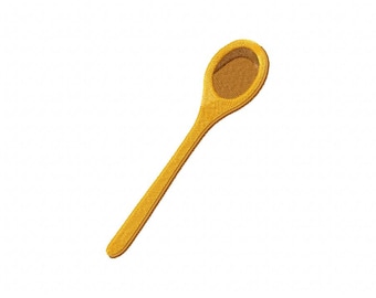 Machine Embroidery Design Wooden Spoon PES, VP3 & More Formats