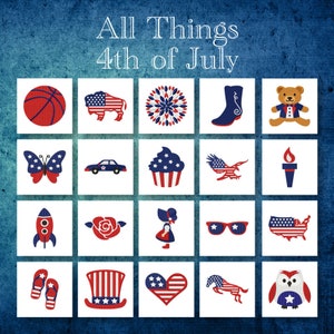 4th Of July Embroidery Designs, Independence Day Embroidery Designs, Machine Embroidery, PES, All Formats, 20 Included, Instant Download