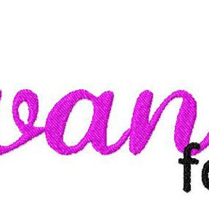 INSTANT DOWNLOAD Advanced Script Machine Embroidery Font Set Includes 3 Sizes
