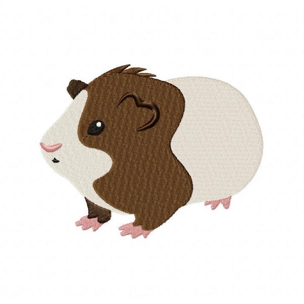 Teddy Guinea Pig Embroidery Design, Machine Embroidery, Brother PES DST & All Popular Formats, Instant Download