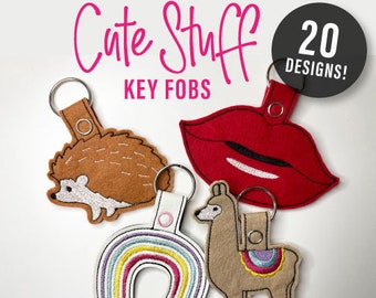 Machine Embroidery Designs In The Hoop Cute Stuff Key Fobs