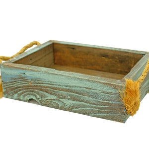 Rustic Redwood Succulent Planter Box: Country Cottage Decor