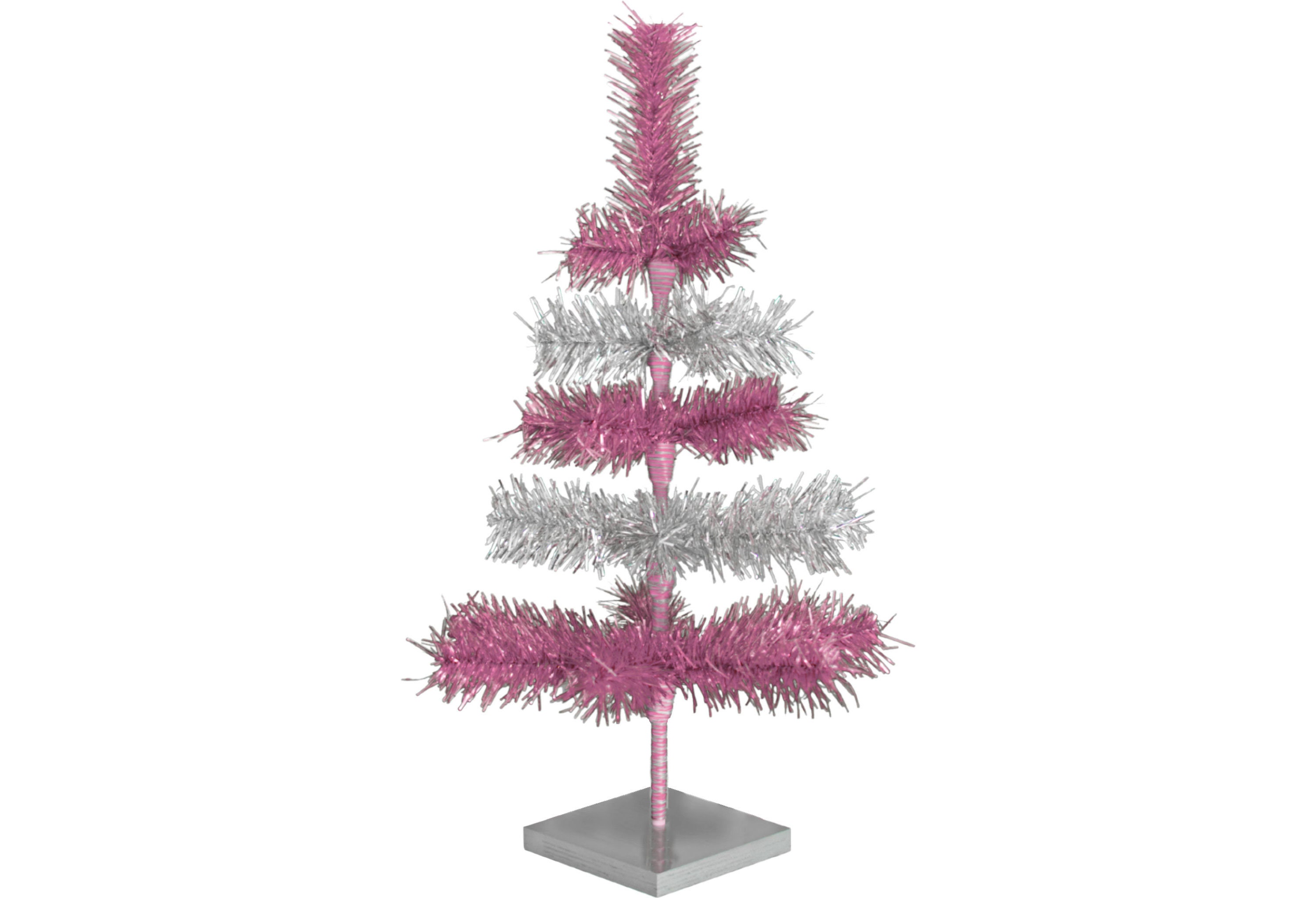 Mardi Gras Themed Tinsel Christmas Tree Mixed Brush Branches Holiday Decor  Trees (48in)