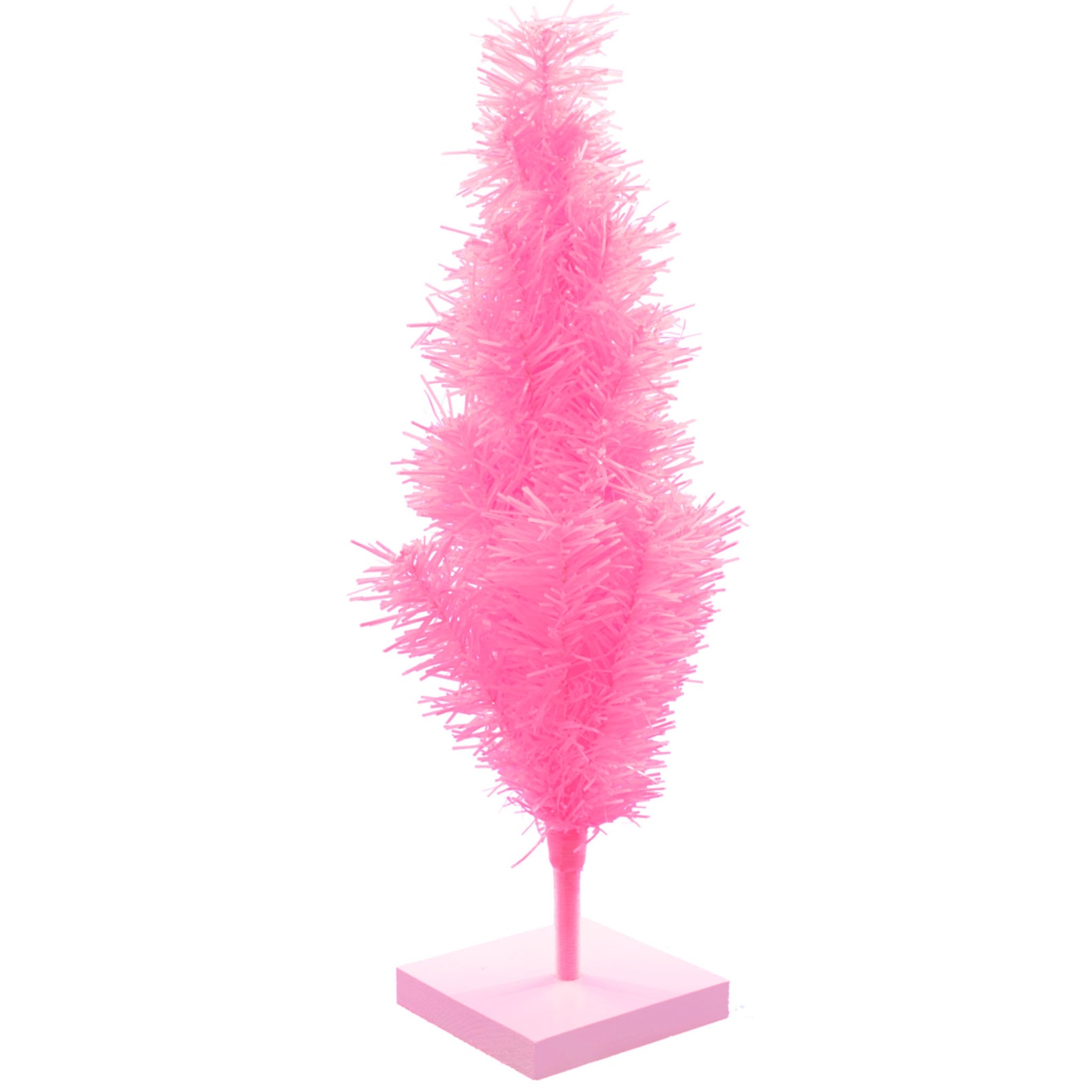 18'' Pink Tinsel Christmas Tree Tabletop Display Tree Etsy