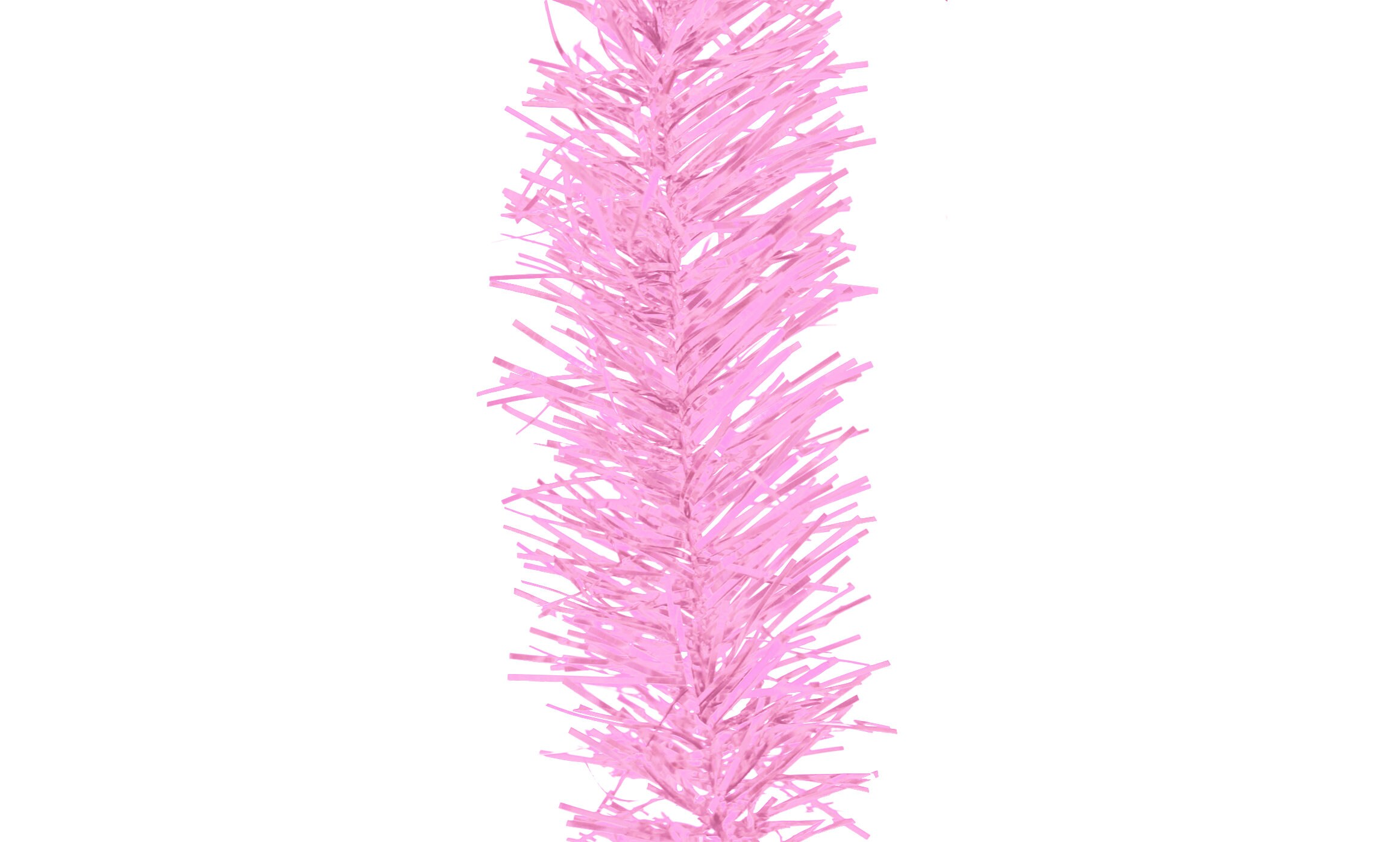 Pink Tinsel Garland 25FT Length 3IN Width Pink Christmas Etsy