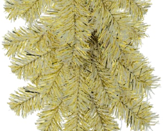 Shiny Gold & Silver Christmas Garlands Decorations Firework Style Mix Brush  Home Décor Indoor Outdoor Decorations 