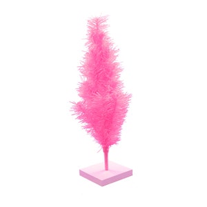 Pink Tinsel Christmas Tree: 24'' Retro Barbie Style Tabletop Display - Etsy