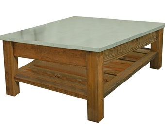 Redwood Patio Coffee Table & Outdoor Gardening Work Bench