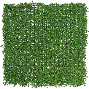 Pannelli da parete in arte topiaria di bosso artificiale, siepi verdi e schermo per la privacy, quadrati 3 – 20 pollici x 20 pollici, 8 piedi quadrati