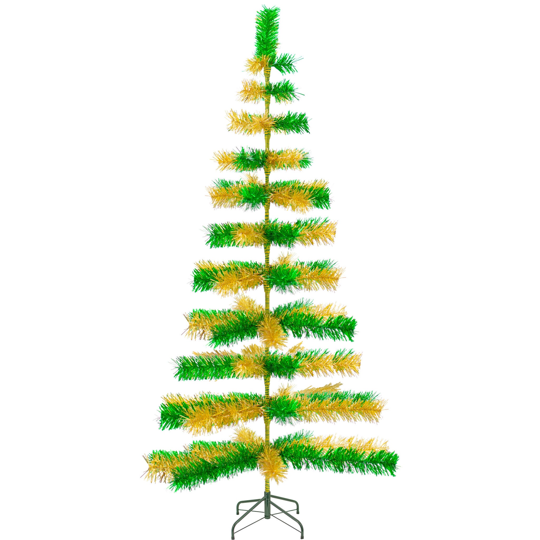 Tinsel christmas tree green Clearance