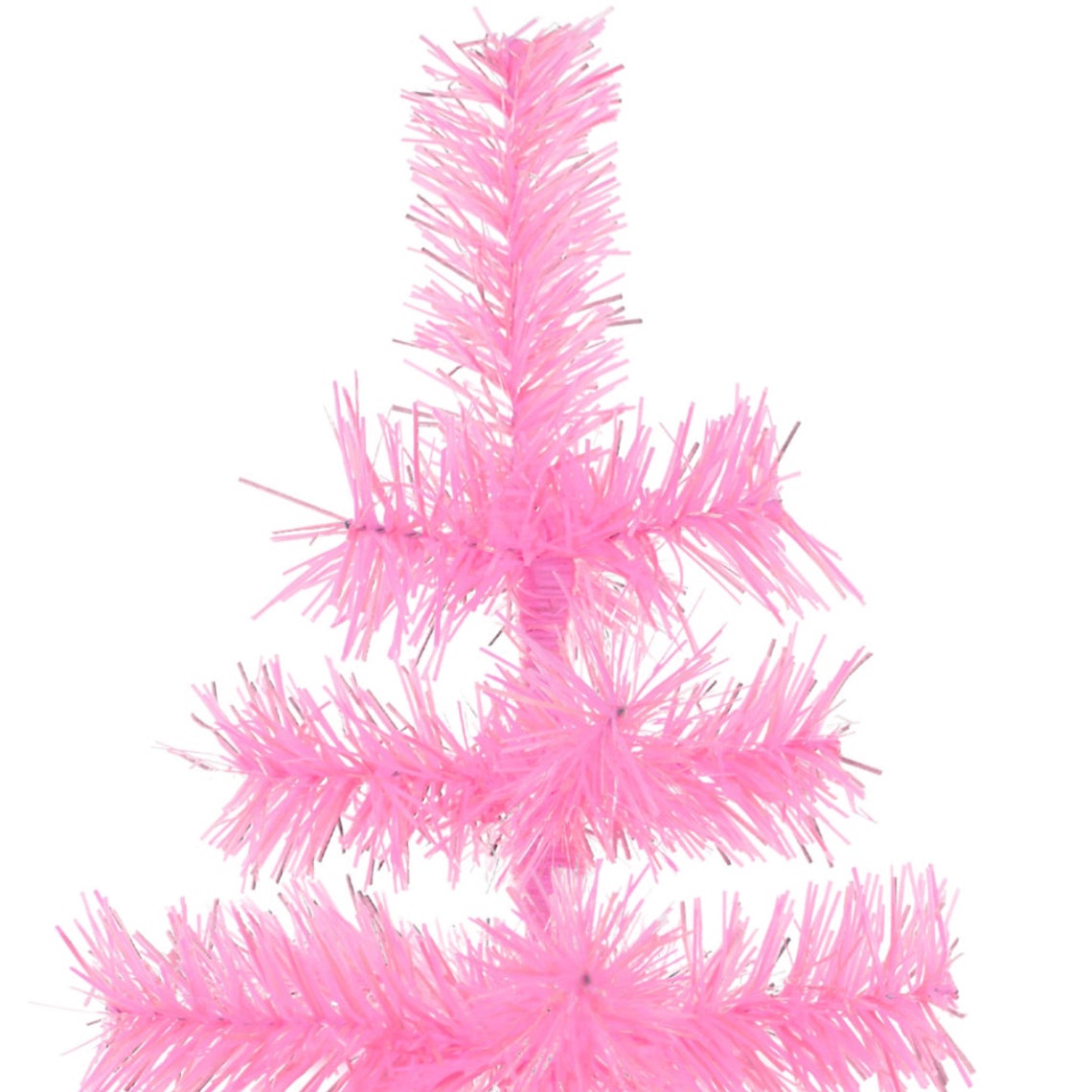 18'' Pink Tinsel Christmas Tree Tabletop Display Tree Etsy