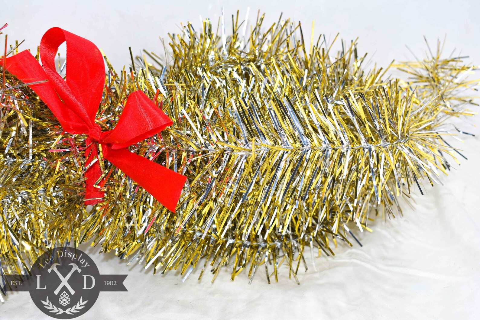 Gold & Silver Tinsel Garland 25FT Length 3IN Width Gold Etsy