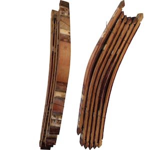 6pcs Wine Barrel Staves, Raw Wood Material, Oak, Bundle of 6, With or Without Bunghole