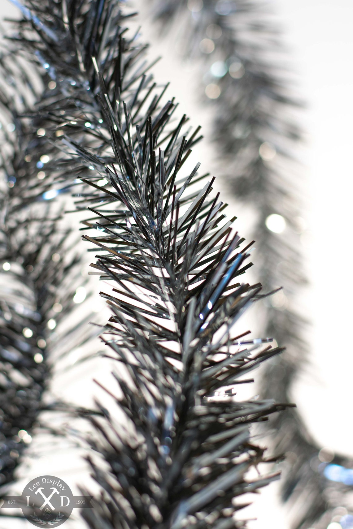Silver & Black Tinsel Garland 25FT Length 3IN Width Raiders Etsy