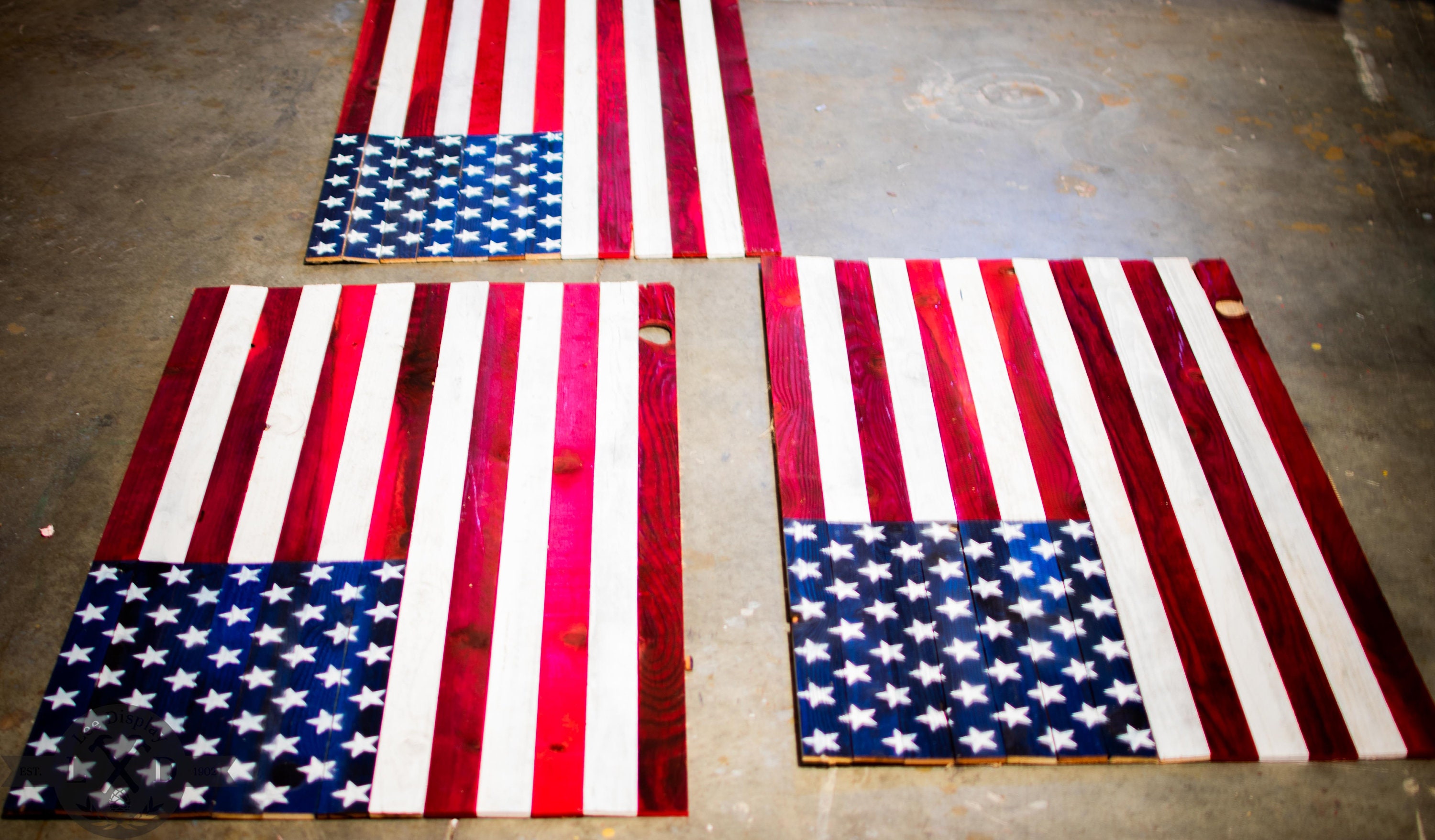 Patriotisch, Wandkunst Dekor, Hochzeit Amerikanische Holzflagge
