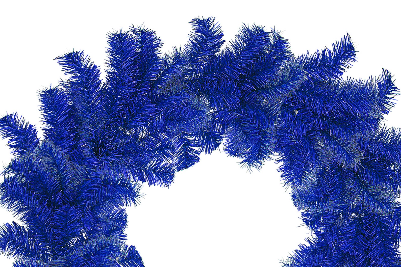 Blue Tinsel Wreath Hair Accessories for Christmas - wide 5