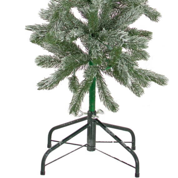 3Ft Green Aspen Pine Flocked Christmas Tree Pre-Lit Led White | Etsy