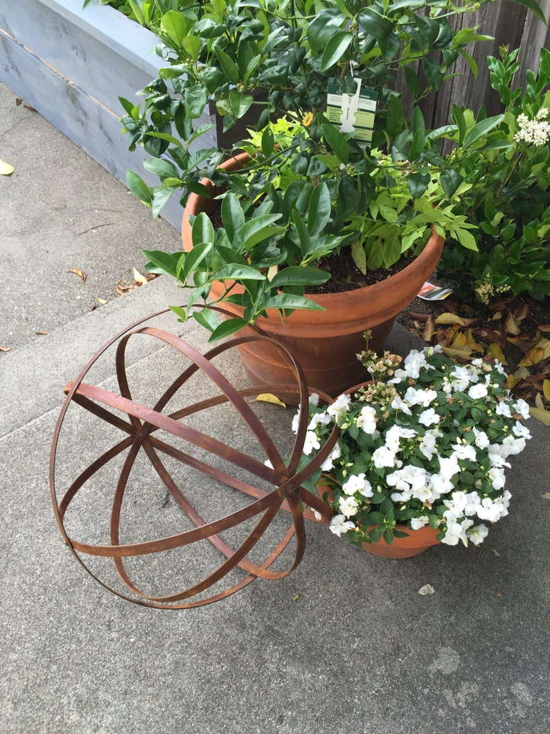 Decorative Topiary Steel Garden Spheres in Varying Size Etsy
