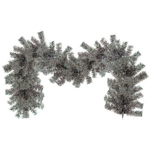 Silver Foliage Garland, Rustic Christmas Garlands, Festive Decorations,  Christmas Wreath, Mantelpiece and Fireplace Decorations 