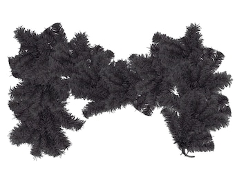 Shiny Black Christmas Garlands - Made in the USA by Lee Display -Holiday Seasonal - Indoor Outdoor Home Decorations