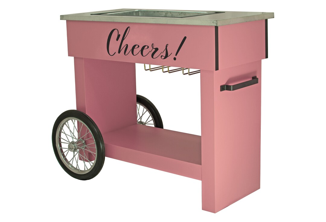 Champagne & Wine Bar Cart Inspired by Veuve Clicquot With Wheels