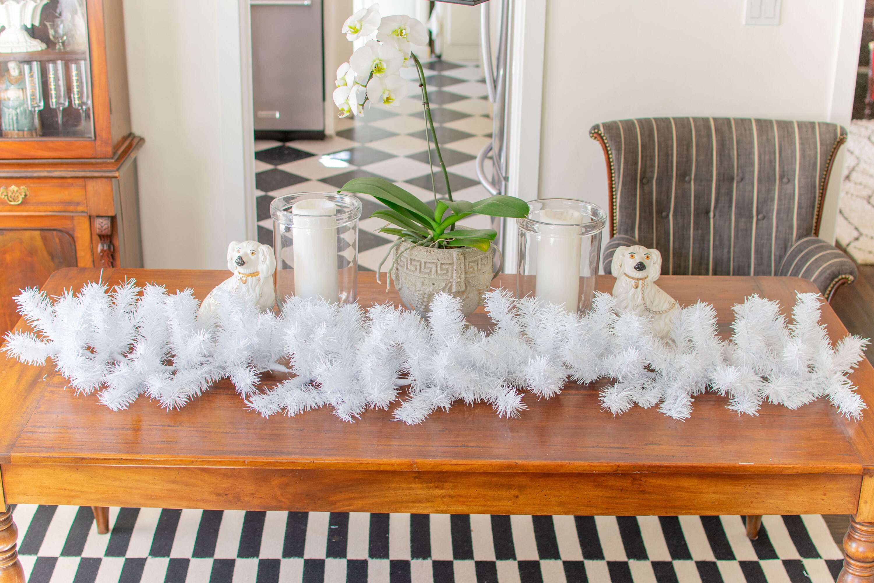 Snowy White Christmas Garland Decorations New Years  Etsy