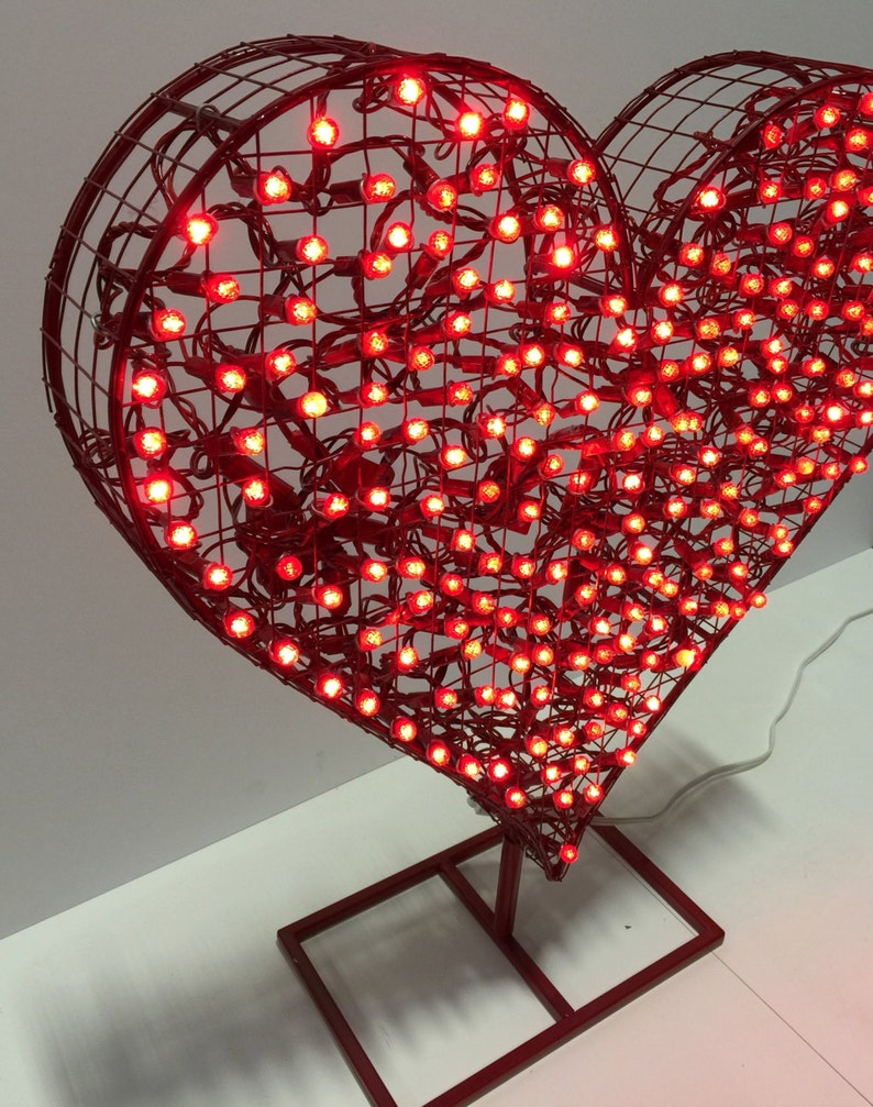 SaintValentin Red Heart 24'' Led Décoratif Coeur Etsy